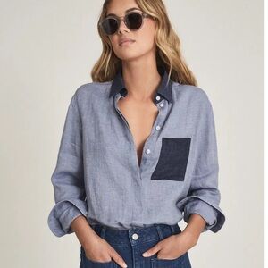 Reis “Lianna” linen button down shirt